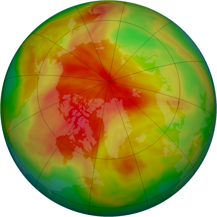 Arctic ozone map for 04 April 2014